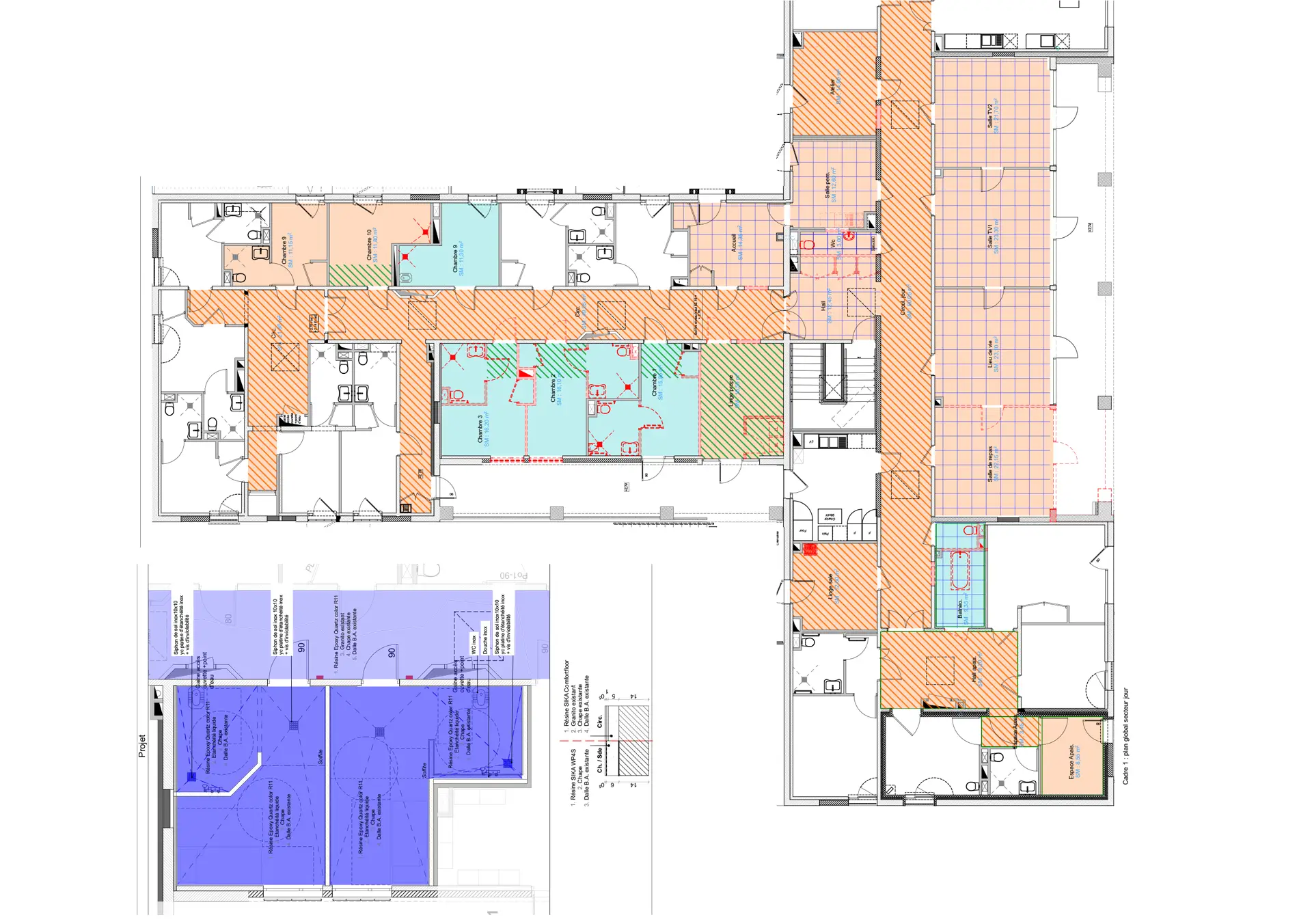 Centre Hospitalier de Montfavet Avignon Architecte Aménagement unité hospitalisation Petit Bois